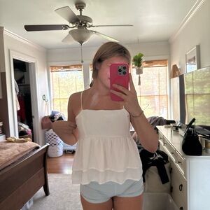 Elegant White Sleeveless Top